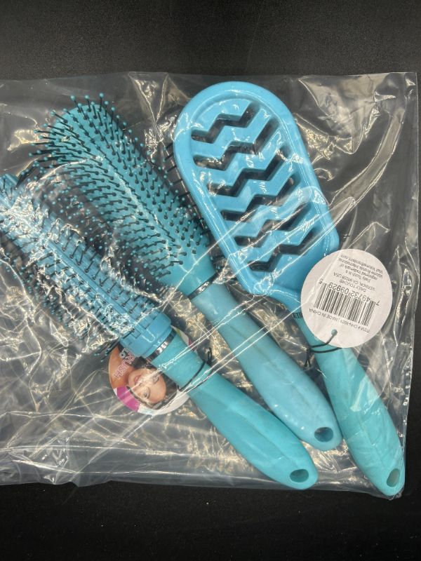 Photo 2 of DAILY BRUSH HAIR BRUSHES - 3 PACK LIGHT BLUE