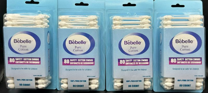 Photo 2 of Bebelle Cotton Swab For Babies 80 PCS - 4 Pack