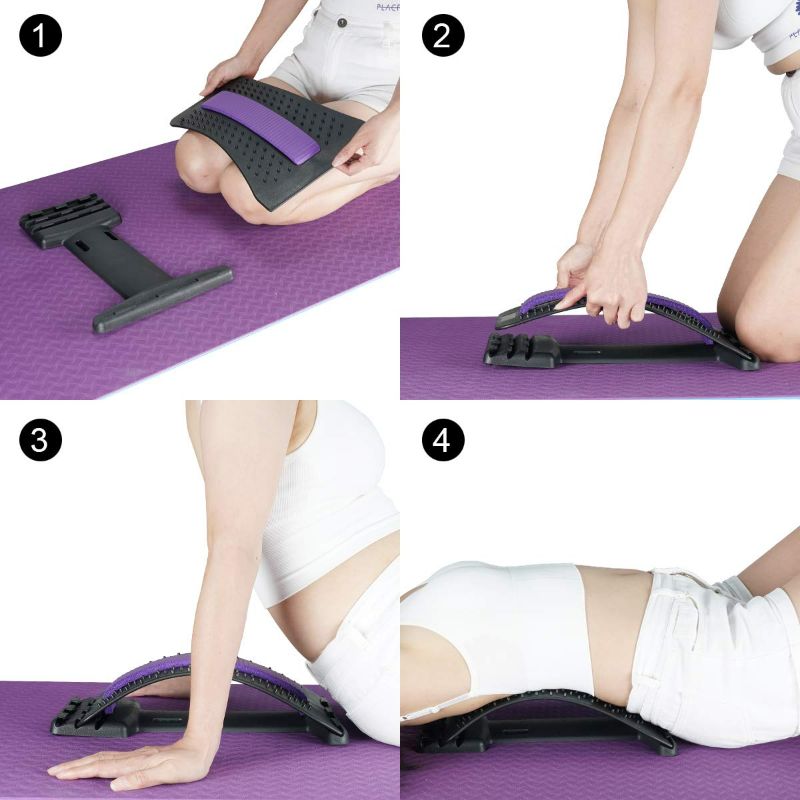 Photo 6 of Back Stretcher, Back Cracker for Back Pain Relief Lumbar Traction Spine Deck with Acupressure Massage, Great for Herniated Disc, Sciatica, Scoliosis