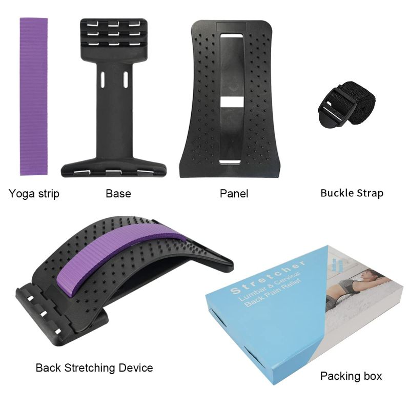 Photo 8 of Back Stretcher, Back Cracker for Back Pain Relief Lumbar Traction Spine Deck with Acupressure Massage, Great for Herniated Disc, Sciatica, Scoliosis