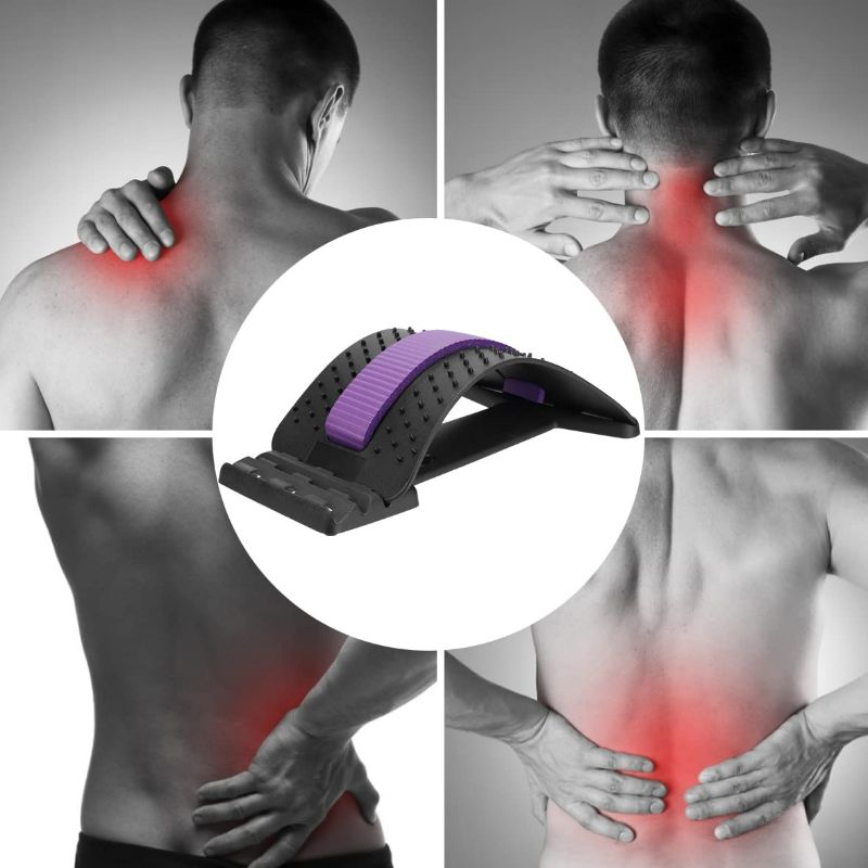 Photo 7 of Back Stretcher, Back Cracker for Back Pain Relief Lumbar Traction Spine Deck with Acupressure Massage, Great for Herniated Disc, Sciatica, Scoliosis