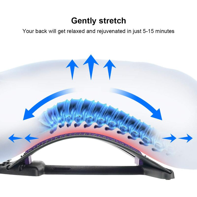 Photo 3 of Back Stretcher, Back Cracker for Back Pain Relief Lumbar Traction Spine Deck with Acupressure Massage, Great for Herniated Disc, Sciatica, Scoliosis