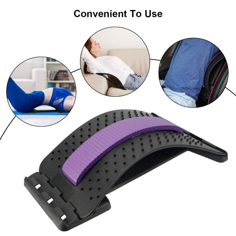 Photo 5 of Back Stretcher, Back Cracker for Back Pain Relief Lumbar Traction Spine Deck with Acupressure Massage, Great for Herniated Disc, Sciatica, Scoliosis