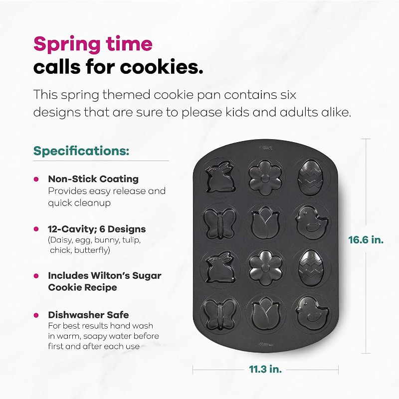 Photo 3 of Wilton Spring Shapes 12 Cavity Cookie Pan