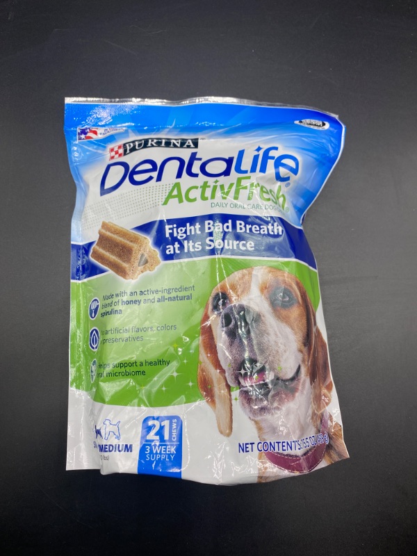 Photo 6 of Purina DentaLife Dental Care Small/Medium Dog Chews, ActivFresh Daily Oral Care - 21 Treats