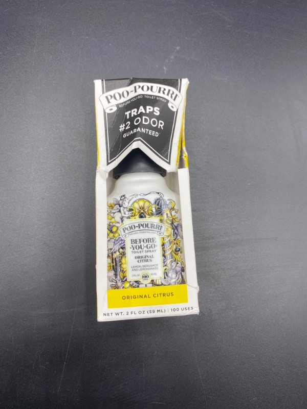 Photo 2 of Poo-Pourri Before-You-Go Toilet Spray, Original Citrus, 2 Fl Oz - Lemon, Bergamot and Lemongrass 2 Fl Oz (Pack of 1) Toilet Spray