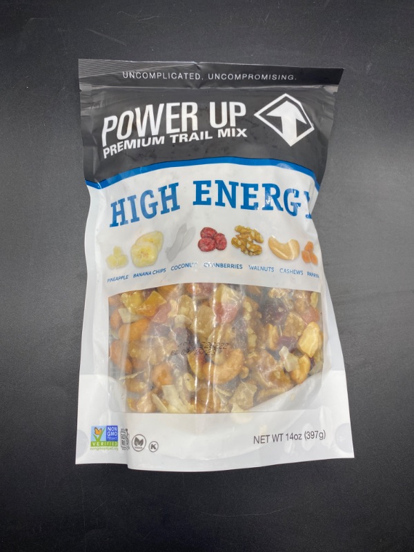Photo 1 of Power Up Trail Mix Trail Mix KetoFriendly PaleoFriendly NonGMO Vegan GlutenFree No Artificial Ingredients Gourmet Nut oz Bag, High Energy, 14 Ounce High Energy Trail Mix 14 Ounce (Pack of 1)