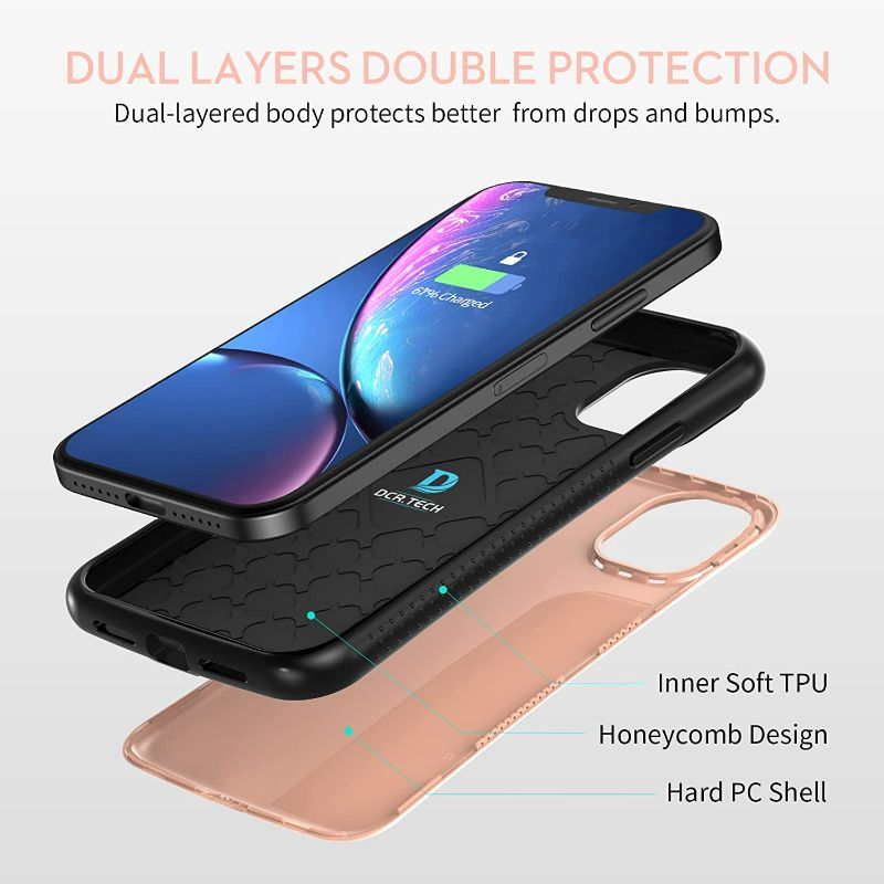 Photo 4 of D DCR TECH Dcrtech Case Compatible with iPhone 12 Pro Max Case, Anti-Slip, Double Protection,Shock Absorbing Protection, 12ft Drop Tested, Fits iPhone 12 Pro Max (Rose Gold)