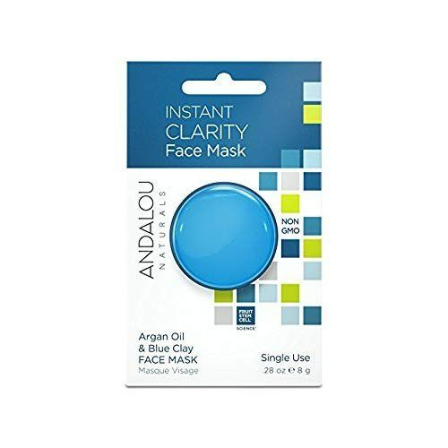 Photo 2 of Andalou Naturals Instant Clarity Argan Oil & Blue Clay Mask Pod, Single Face Mask, 0.28 Ounce (Pack of 6)