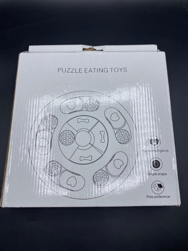 Photo 7 of Dog Puzzle Toys, Interactive Training Toy Box Multi-Grid Dog Puzzle Toys Slow Feeder (Round Shape)