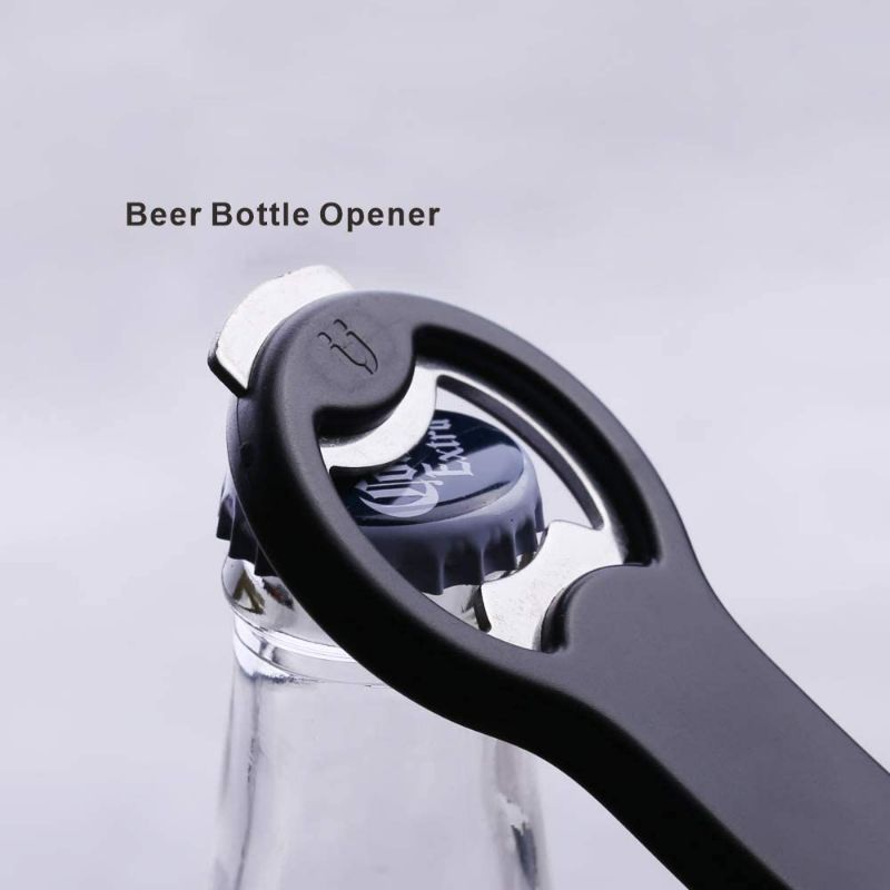 Photo 2 of 2 in 1 Magnetic Beer Bottle Opener for Fridge and RV with Cap Catcher - Pop Can Soda Can Opener, Stick to Refrigerator for Easy Storage with Magnet, Gift for Men Husband Father- 2 Pack