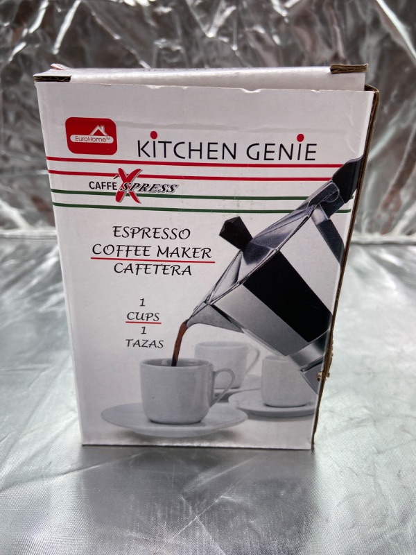 Photo 2 of EuroHome 2268082 1 Cup Espresso Maker Aluminum