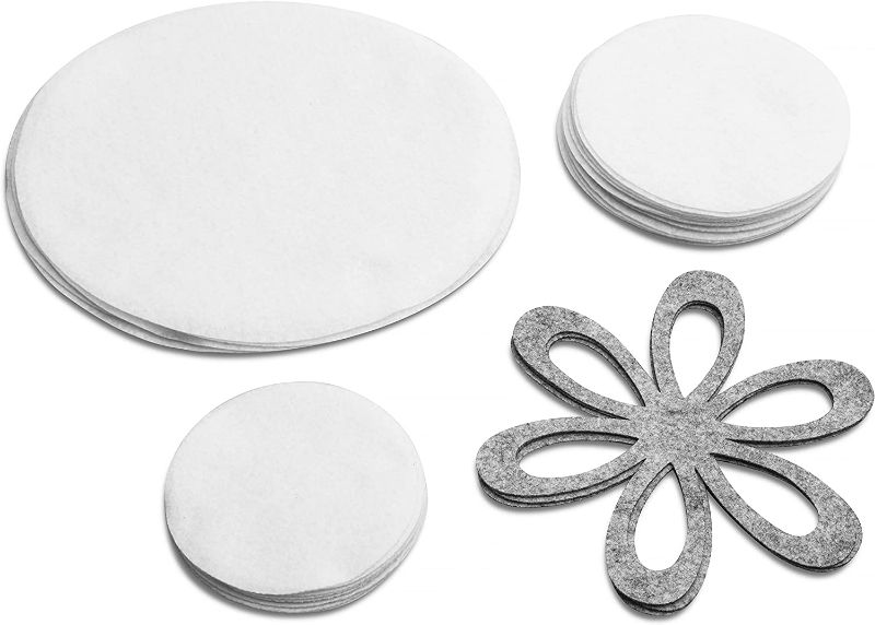 Photo 1 of Aresem Felt Plate Dividers / Protectors - Set of 48 Soft White Separators - Protects Your Plates and China from Slipping and Scratching While in Storage - Complete with 3" x 8" Pot Dividers
