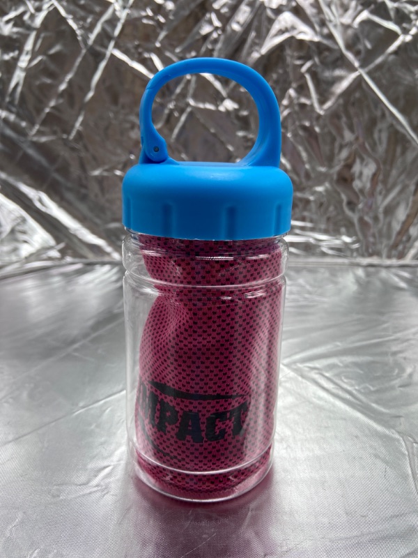 Photo 1 of Microfibre Sports Towel Quick Cooling Ice Face Towel for Face (Color : pink and blue
