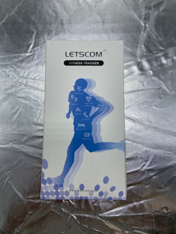 Photo 1 of Letscom Plus Fitness Tracker, with Heart Rate Monitor,  Waterproof, Red
