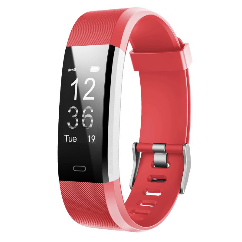 Photo 1 of Letscom Plus Fitness Tracker, with Heart Rate Monitor,  Waterproof, Red
