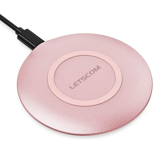 Photo 1 of Letscom 15-Watt Wireless Charger rose gold
