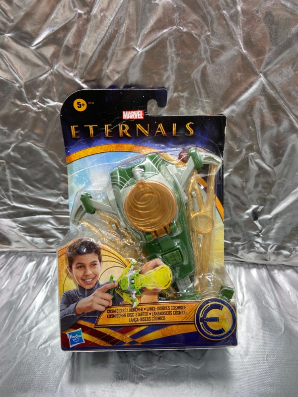 Photo 2 of Marvel The Eternals Cosmic Disc Launcher Toy, Inspired by The Eternals Movie, Includes 3 Discs, for Kids Ages 5 and Up