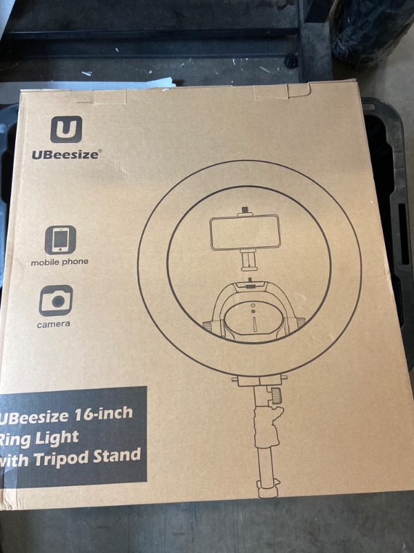 Photo 2 of UBeesize Ring Light Kit: 17.5” Led Ring Light with Wireless Control, Professional Bi-Color 3000K-6000K Circle Lights, Up to 5000Lux, Compatible with DSLR Cameras, Cell Phones and Webcams