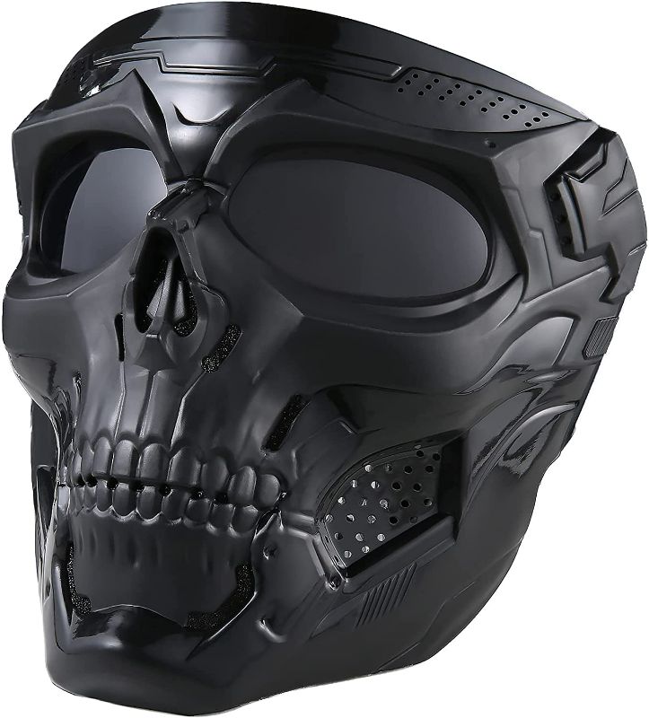 Photo 1 of Skull Mask Full Face Tactical Masks for CS Survival Games Shooting Cosplay Movie Paintball Halloween Scary Masks
