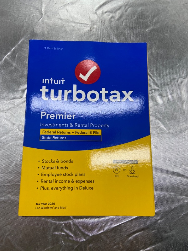 Photo 2 of [OlTurboTax Premier 2020 Desktop Tax Software, Federal and State Returns + Federal E-file [Amazon Exclusive] [PC Download]
