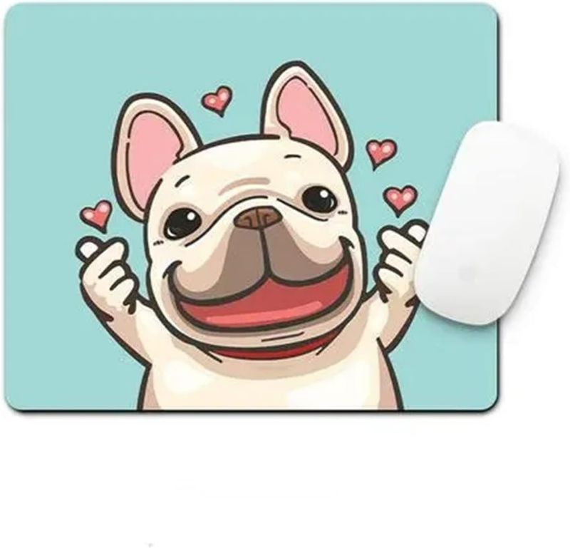 Photo 1 of SAKEESI Mouse Pads with Designs, Cute Computer Mouse Pads for Gamer Office & Home, 10.23 X 8.27 X 0.13 Inches(Fadou Dog)
