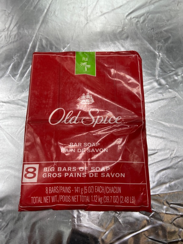 Photo 2 of Old Spice bar Soap for Men, Fiji Scent, 8 Bars, 5 Oz Each, 39.7 Oz Total, 39.7 Oz