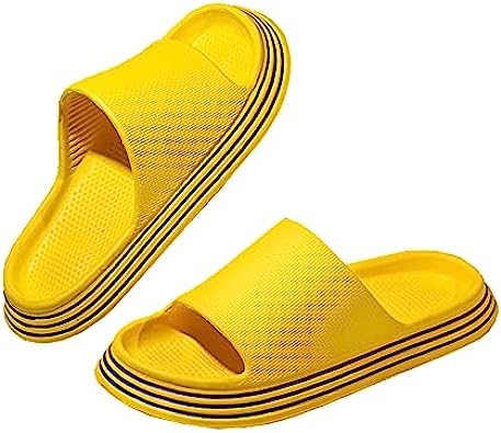 Photo 1 of Pillow Slippers Slides - Men Platform Non-Slip Sandals Thick Soft Lightweight Shower Slippers 
SIZE 42-43
