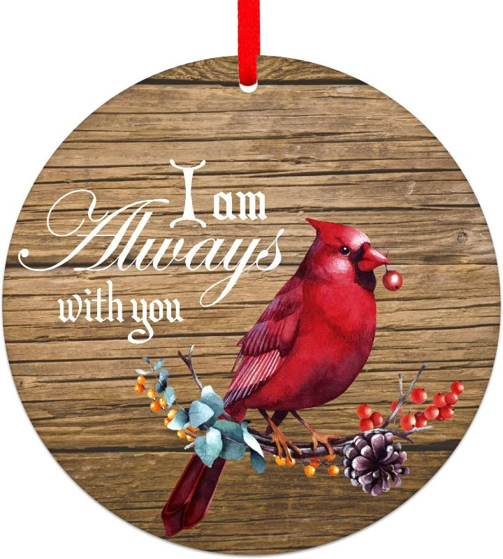 Photo 1 of Christmas Ornaments Christmas in Heaven,Red Cardinal Christmas Ornaments,3.5" I am Always with You in Memory of Loved One Christmas Ornaments,Memorial Christmas Ornament Tree Decorations
