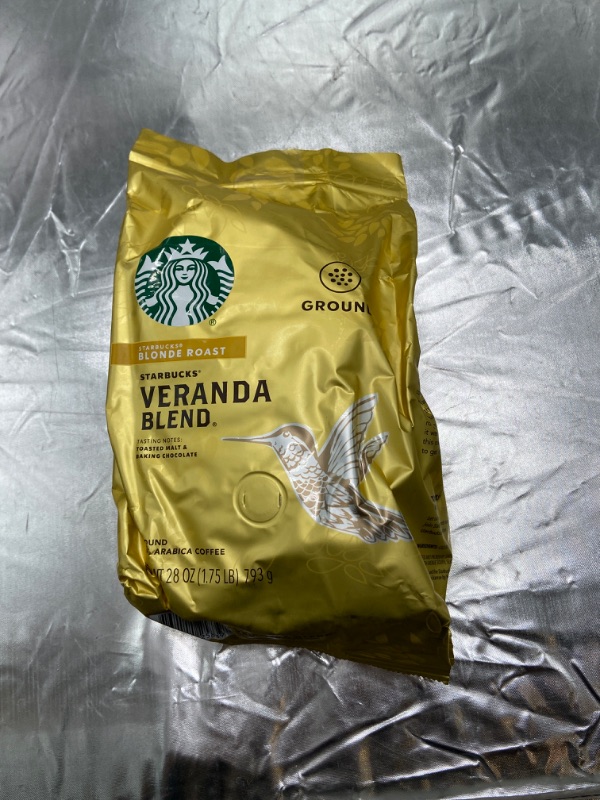 Photo 2 of Starbucks Blonde Roast Ground Coffee — Veranda Blend — 1 bag (28 oz.) Veranda Blend 28oz (Pack of 1) Standard Packaging BEST BY SEPT 25 2022