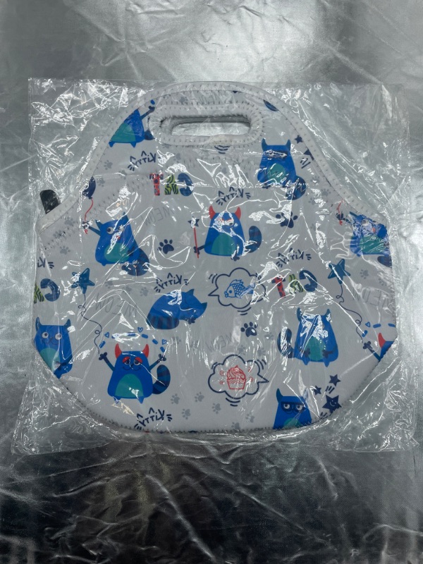 Photo 1 of HUNGRY KITTY NEOPRENE LUNCH BAG