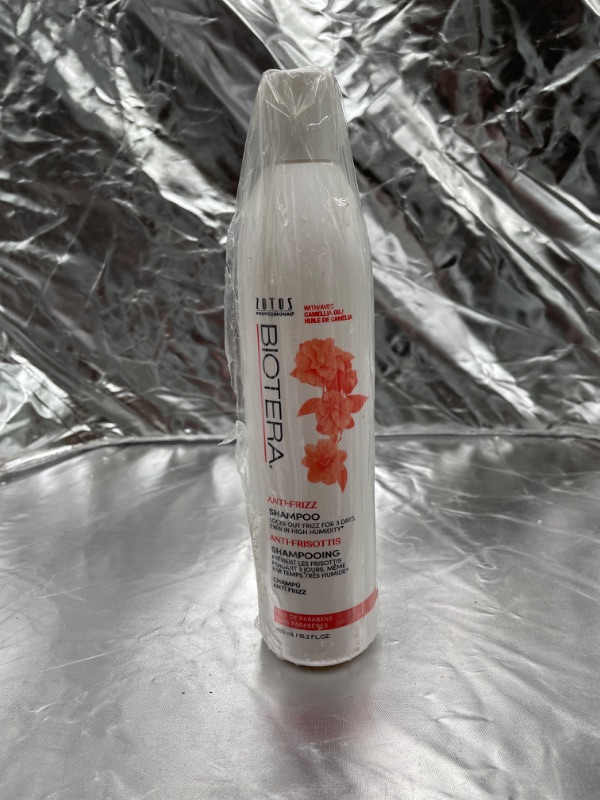 Photo 2 of Biotera Anti-Frizz Intense Smoothing Shampoo 16.9 oz Cleanses and silkens frizzy unruly and rebellious medium to coarse hair. Helps control frizz while replenishing lost moisture to dry parched hair. Hair is naturally smooth