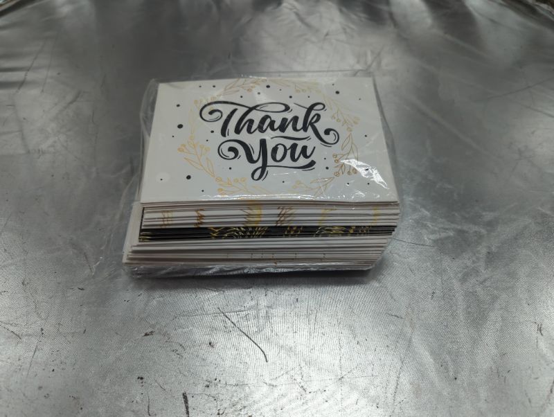 Photo 2 of K-Musculo (36-Pack) Thank You Cards, 4 x 6 Thank You Cards with White Envelopes, Thank You Notes with Envelopes Set, Small Thank You Cards, Bulk Blank Thank You Cards