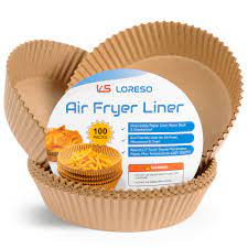 Photo 1 of Air Fryer Liners - Pack of 50 7.8" & Pack of 50 6.3"