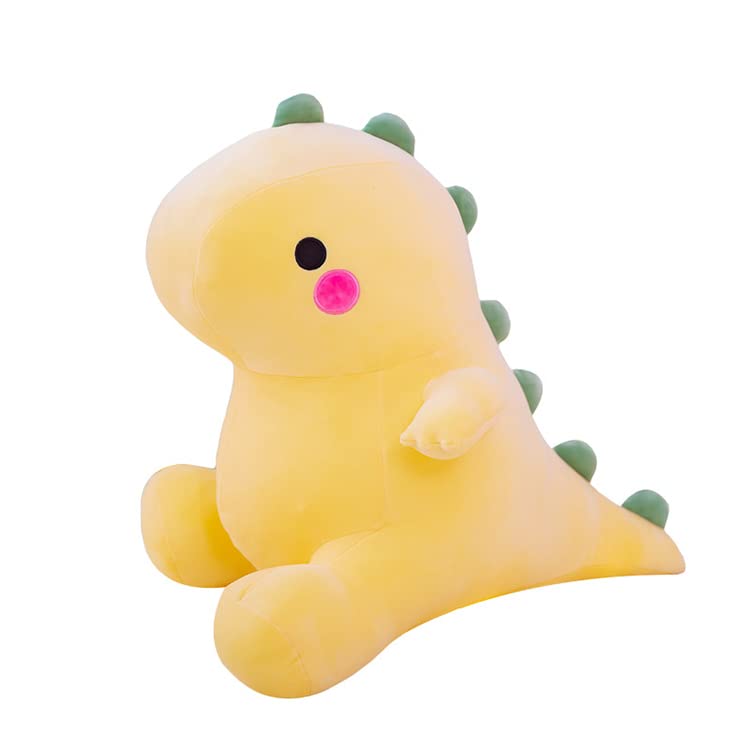 Photo 1 of Large Cute Dinosaur Plush Toys, Fat Dinosaur Stuffed Animals Toys Dolls, Soft Plush Stuffed Animal Dino Plushie, Birthday Gifts for Kids Girls Boys 14 inch (Banana Yellow)