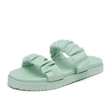 Photo 1 of Dream Pairs - Two Strap Slide Sandals - Mint Green - Size 8.5