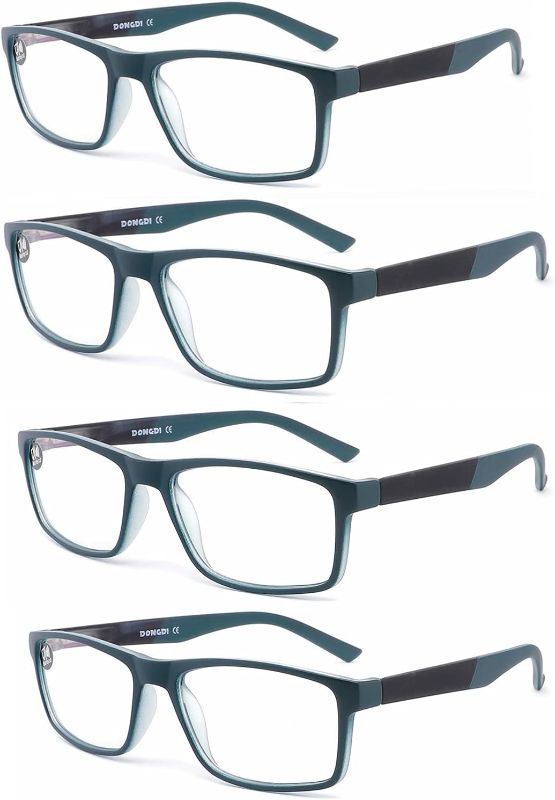 Photo 1 of DONGDI Blue Light Blocking Reading Glasses 4 Pack Computer Readers for Women Men,Anti Glare UV Ray Filter Eyeglasses
