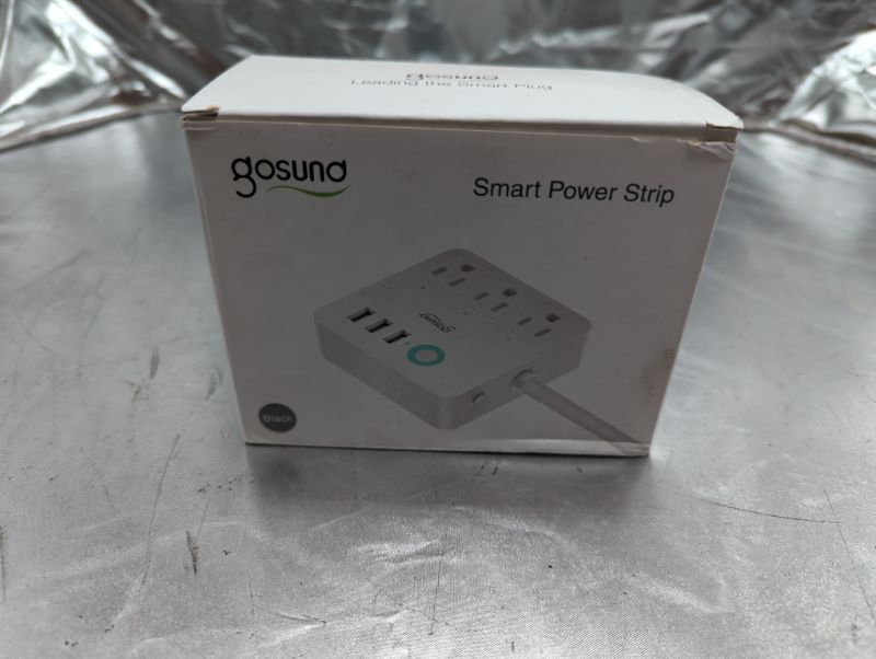 Photo 3 of Gosund Smart Power Strip,WiFi Outlets Work with Alexa Google Home,Mini Smart Plug Surge Protector with3USB 3 Charging Port 10A(Black?

