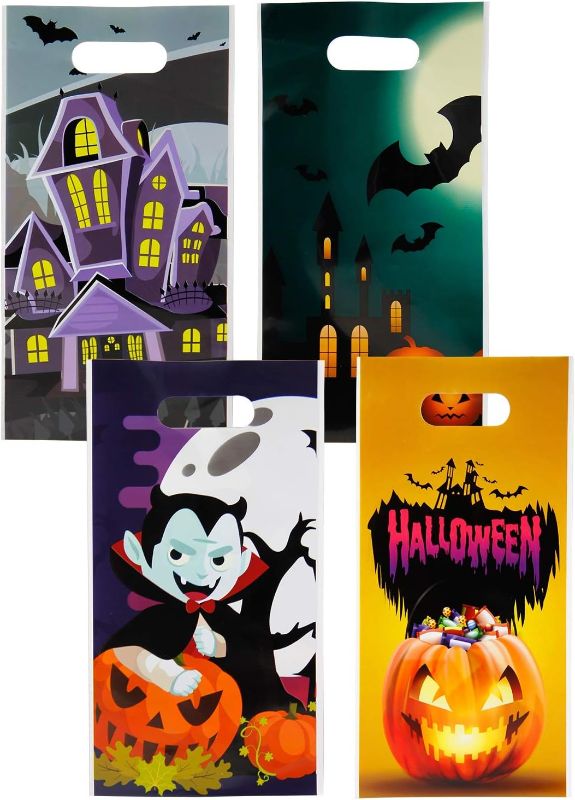 Photo 1 of Lulu Home 72 PCS Small Halloween Candy Treat Bags Set, Trick Treat Goodie Bags for Kids Halloween Party Favors (4 PATTERNS)
