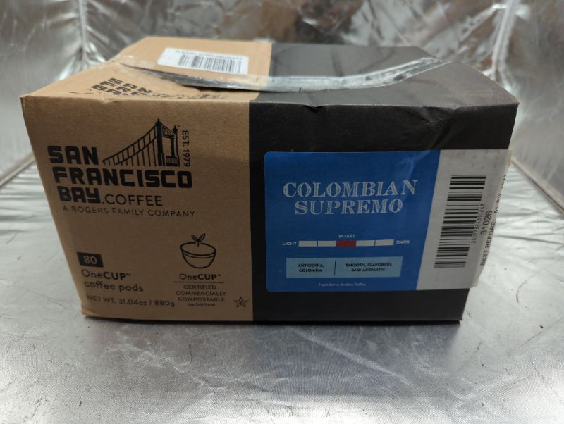 Photo 2 of San Francisco Bay Compostable Coffee Pods - 100% Colombian Supremo (80 Ct) K Cup Compatible, Medium Roast
