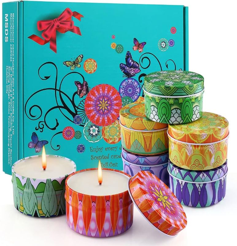 Photo 1 of Candle Gifts for Women, Scented Candles Gift Set for Women, Candles for Home Scented, 7 Packs Aromatherapy Candles, Soy Wax Jar Candles, Valentines Day Gifts for Her, Birthday, Mother's Day Gifts
