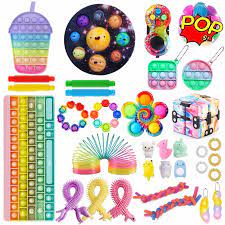Photo 1 of TikTok Pop-in-It Fidget Toy Pack, Cheap Fidget Packs Set, Fidget Toys Pack for Kids Adults, Fidget Box with Push Pop Bubble - fidgets may vary per pack