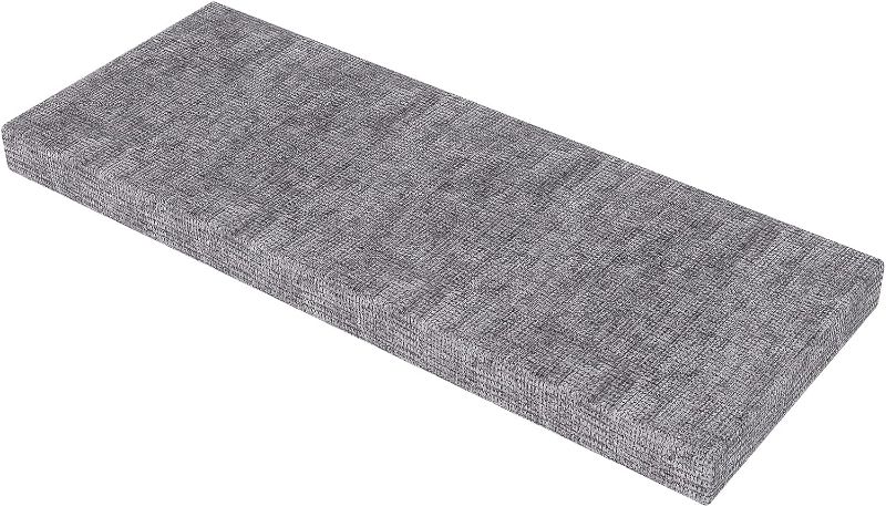 Photo 1 of ROFIELTY Bench Cushion, Non Slip Thickened Piano Bench Cushion, Durable Outdoor/Indoor Bench Seat Pads (39x18x1, Gray)
