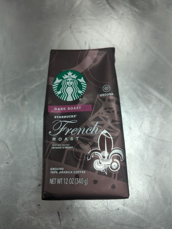 Photo 2 of Starbucks Ground Coffee, French Roast, 12 OZ French Roast 12 Ounce 