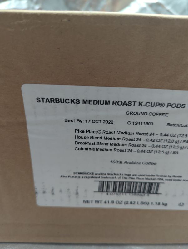 Photo 3 of Starbucks K-Cup Coffee Pods—Medium Roast Coffee—Variety Pack—100% Arabica—1 box (96 pods)
