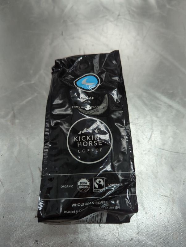 Photo 2 of Kicking Horse Coffee, Decaf, Swiss Water Process, Dark Roast, Whole Bean, 10 Oz - Certified Organic, Fairtrade, Kosher Coffee