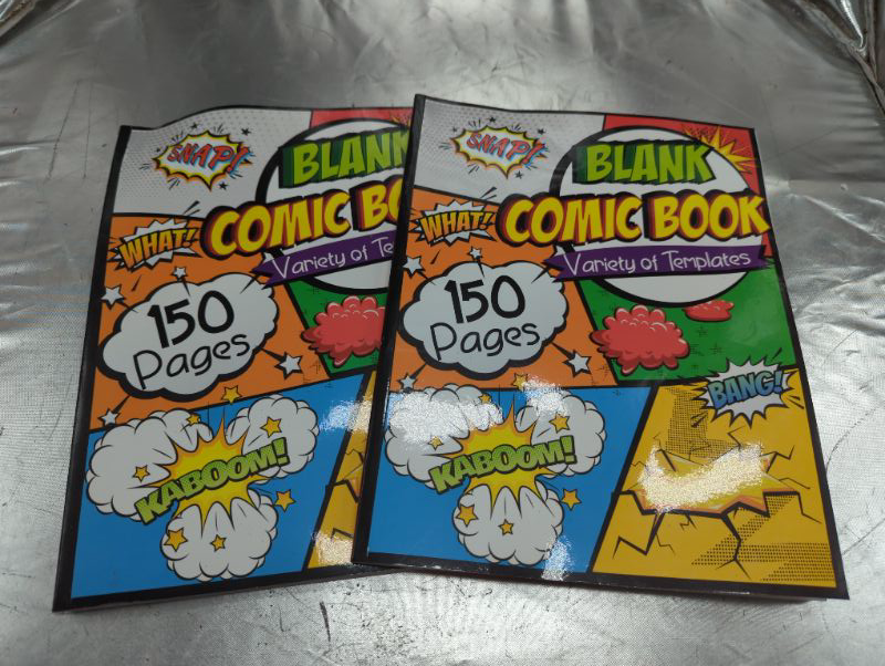 Photo 2 of by Toddlerz, Happy :: Blank Comic Book: Draw Your Own Comics - 150 Pages of Fun and Unique Templates - Large Paperback - 2 Pack 