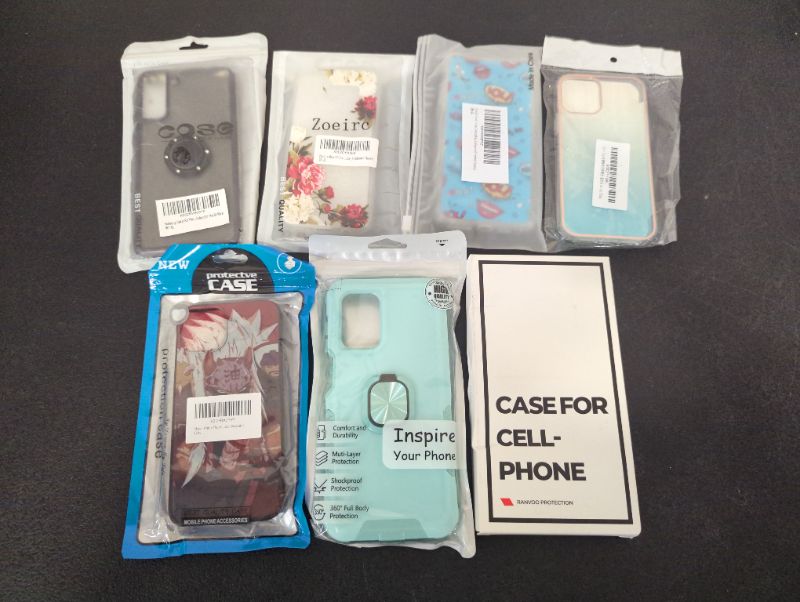 Photo 1 of Cell Phone Case Bundle - Variety - 7 Cases - As Is