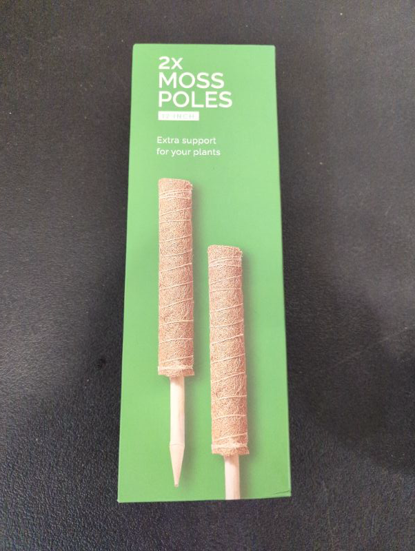 Photo 2 of Petals Monstera Small Moss Pole for Plants - Moss Poles for Climbing Plants 2x12 Inch Plant Poles for Potted Plants Indoor Monstera Pole