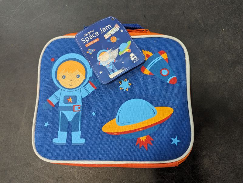 Photo 1 of Clip Pac - Space Adventure Lunch Set - Airtight Lunch Box, Water Bottle, Lunch Bag w/Handle